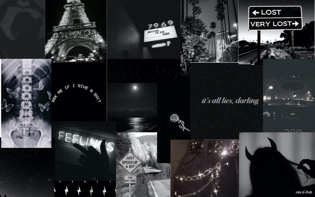 black collage wallpaper!